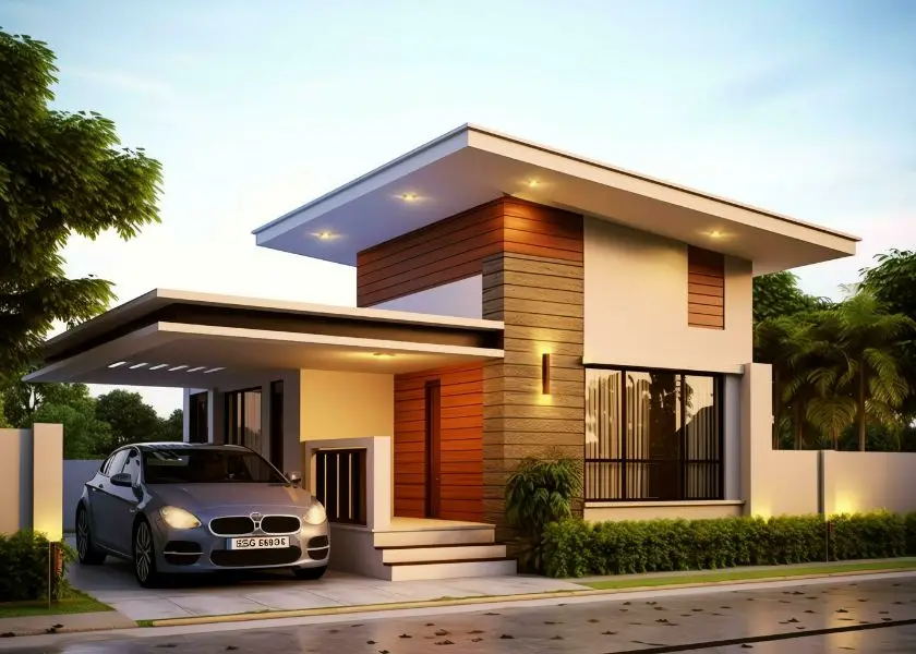 Carport Minimalis Tanpa Pagar Depan